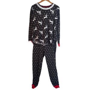 Secret Treasures Christmas Pajamas SET Deer Reindeer Soft Cozy Holiday Size 4-6